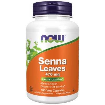 NOW Foods Senna Leaves 470 mg [100 капсули, 100 Дози]