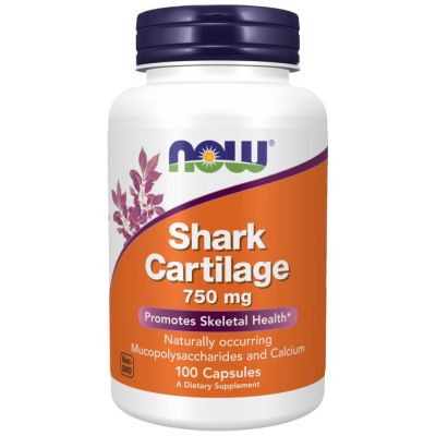 NOW Foods Shark Cartilage 750 mg [100 капсули, 16 Дози]