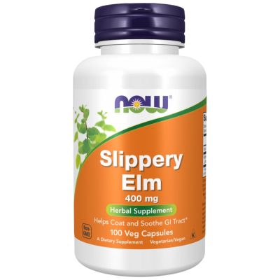 NOW Foods Slippery Elm 400 mg [100 капсули, 50 Дози]