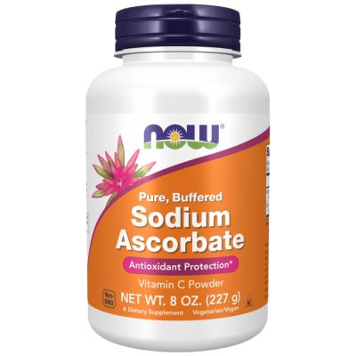 NOW Foods Sodium Ascorbate Powder | Pure, Buffered Vitamin C [227 грама, 119 Дози]