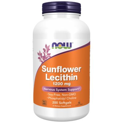 NOW Foods Sunflower Lecithin 1200 mg [200 Гел капсули]