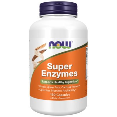 NOW Foods Super Enzymes [180 капсули, 180 Дози]
