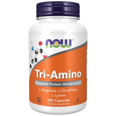 NOW Foods Tri-Amino / L-Arginine L-Ornithine L-Lysine [120 капсули]
