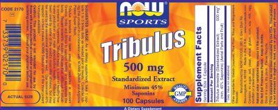 NOW Foods Tribulus 500 mg [100 капсули, 100 Дози]