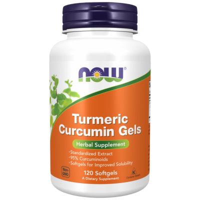 NOW Foods Turmeric Curcumin Softgels 475 mg [120 Гел капсули, 120 Дози]