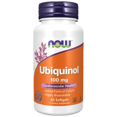 NOW Foods Ubiquinol 100 mg [60 Гел капсули, 60 Дози]