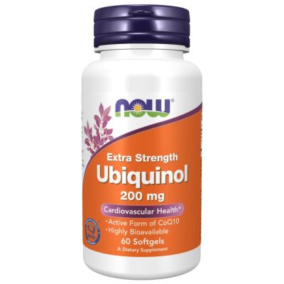 NOW Foods Ubiquinol 200 mg | Extra Strength [60 Гел капсули, 60 Дози]