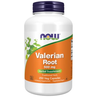 NOW Foods Valerian Root 500 mg [250 капсули, 125 Дози]