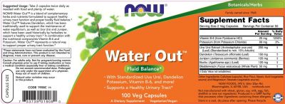 NOW Foods Water Out [100 капсули, 50 Дози]