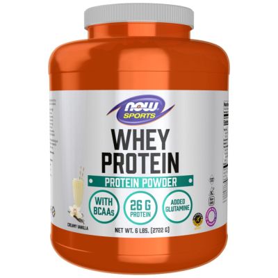 NOW Foods Whey Protein [2722 грама]-Vanilla