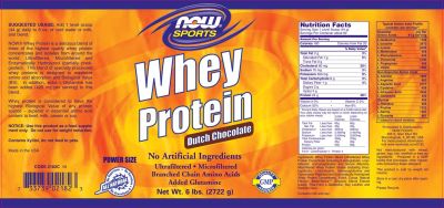 NOW Foods Whey Protein [2722 грама]-Vanilla