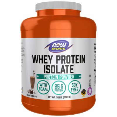 NOW Foods Whey Protein Isolate [2268 грама, 81 Дози]-Chocolate
