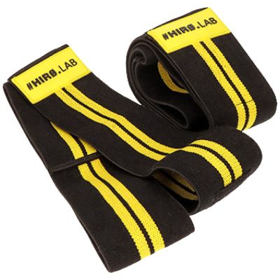 Hero.Lab Elbow Wrap - Rubber Logo | Black & Yellow