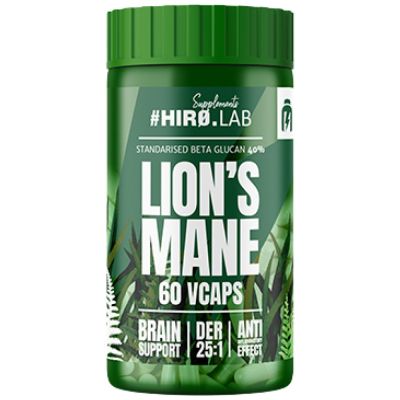 Hero.Lab Lion's Mane | 40% Beta-Glucans [60 капсули, 30 Дози]