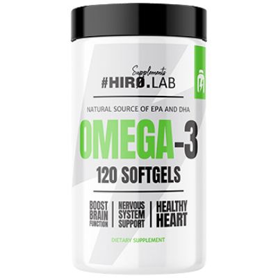 Hero.Lab Omega-3 Fish Oil | 65% EPA + DHA [120 Гел капсули, 120 Дози]