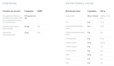 Osavi Ashwagandha 375 mg Gummies [90 желирани бонбони, 30 Дози]