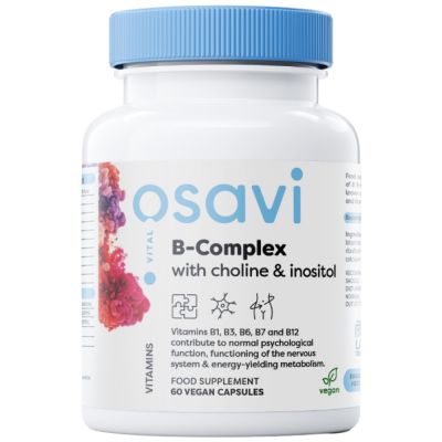 Osavi B-Complex with Choline & Inositol [60 капсули, 60 Дози]