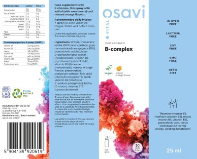 Osavi B-Complex | Oral Spray [25 мл, 30 Дози]