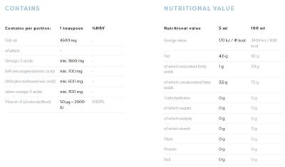 Osavi Daily Omega + D3 Liquid | Natural Lemon Flavored [500 мл, 100 Дози]