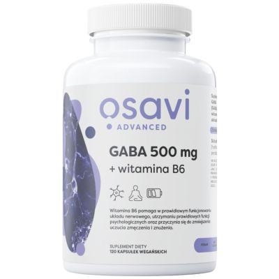 Osavi GABA 500 mg + Vitamin B6 [120 капсули, 120 Дози]