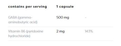 Osavi GABA 500 mg + Vitamin B6 [120 капсули, 120 Дози]