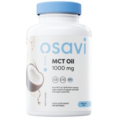 Osavi MCT Oil 1000 mg | C8 + C10 [180 Гел капсули, 180 Дози]