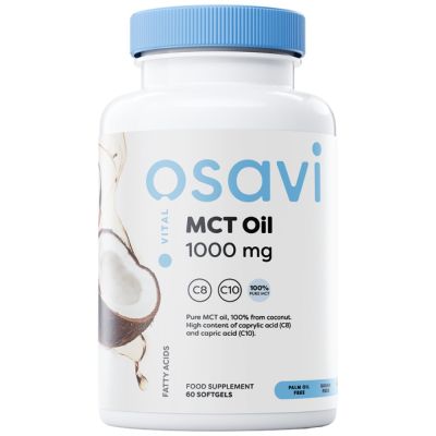 Osavi MCT Oil 1000 mg | C8 + C10 [60 Гел капсули, 60 Дози]