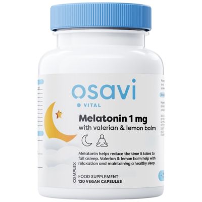 Osavi Melatonin with Valerian & Lemon Balm [120 капсули, 120 Дози]