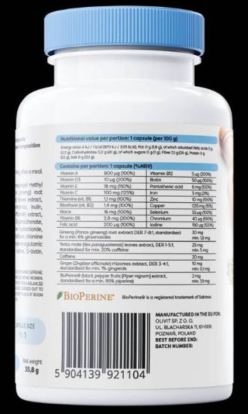 Osavi Multivitamin with Yerba Mate [90 капсули, 90 Дози]