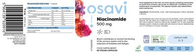 Osavi Niacinamide 500 mg [120 капсули, 120 Дози]