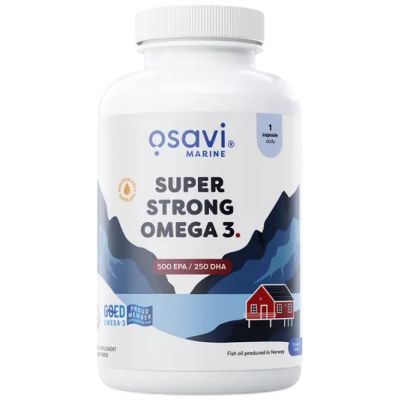 Osavi Super Strong Omega 3 | 500 EPA / 250 DHA [180 Гел капсули, 180 Дози]