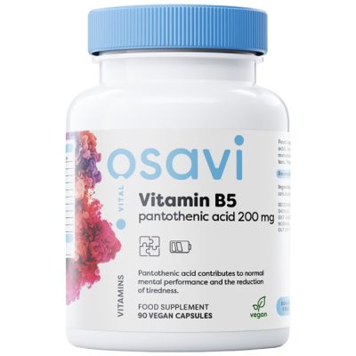 Osavi Vitamin B5 | Pantothenic Acid 200 mg [90 капсули, 90 Дози]