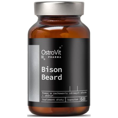 OstroVit Bison Beard / Men's Beard Care [60 капсули, 30 Дози]