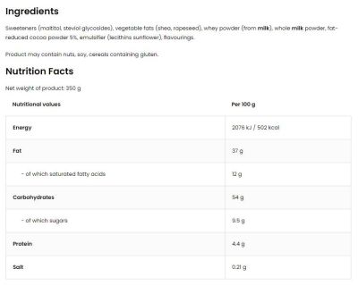 OstroVit Creametto / Protein Spread / Chocolate [350 грама]