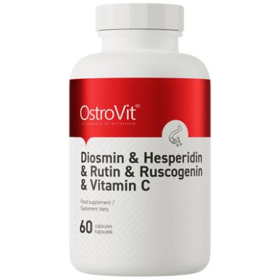 OstroVit Diosmin + Hesperidin + Rutin + Ruscogenin + Vitamin C [60 капсули, 30 Дози]