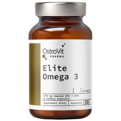 OstroVit Elite Omega 3 1000 mg + Vitamin E [30 Гел капсули, 30 Дози]