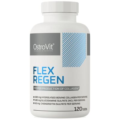 OstroVit Flex Regen | Collagen + Glucosamine, Chondroitin, MSM, Hyaluronic Acid [120 Таблетки, 120 Дози]