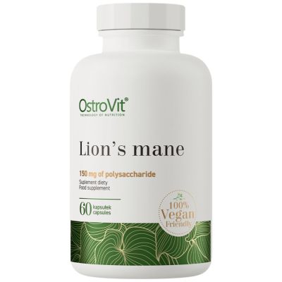 OstroVit Lion's Mane 500 mg / Vege [60 капсули, 60 Дози]