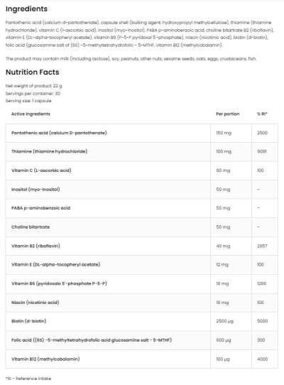 OstroVit Methyl B-Complex [30 капсули, 30 Дози]