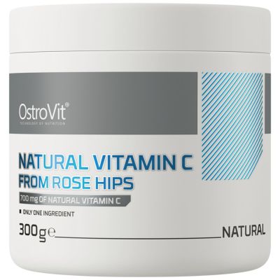 OstroVit Natural Vitamin C Powder / from Rose Hips [300 грама, 300 Дози]