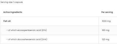 OstroVit Omega 3 1000 mg [180 Гел капсули, 180 Дози]