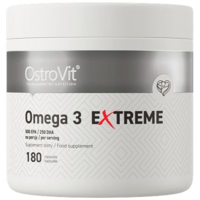 OstroVit Omega 3 Extreme | 75% EPA + DHA [180 Гел капсули, 180 Дози]