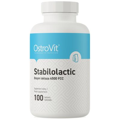 OstroVit Stabilolactic | Lactase enzyme 4500 FCC [100 Таблетки, 100 Дози]