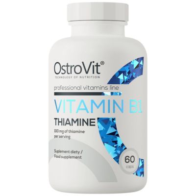 OstroVit Vitamin B1 100 mg | Thiamine [60 капсули, 60 Дози]