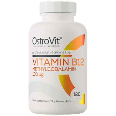 OstroVit Vitamin B12 Methylcobalamin 100 mcg [120 Таблетки, 120 Дози]