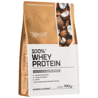 OstroVit Whey Protein | 100% Whey Protein Concentrate + Funnel Pillbox FREE [700 грама, 23 Дози]