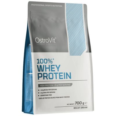 OstroVit Whey Protein | 100% Whey Protein Concentrate + Funnel Pillbox FREE [700 грама, 23 Дози]