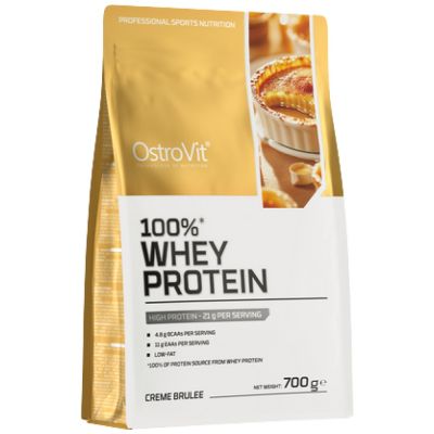 OstroVit Whey Protein | 100% Whey Protein Concentrate + Funnel Pillbox FREE [700 грама, 23 Дози]