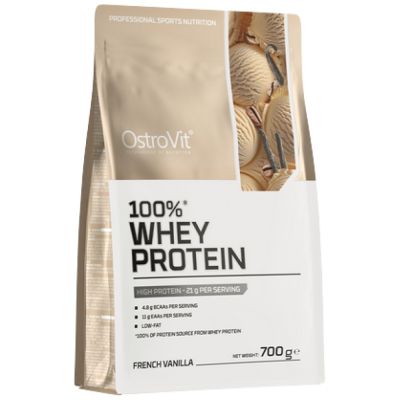 OstroVit Whey Protein | 100% Whey Protein Concentrate + Funnel Pillbox FREE [700 грама, 23 Дози]