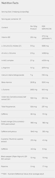 Dorian Yates Nutrition Blood And Guts Sachets / New Age of Pre-Workout [19 грама, 1 Доза]